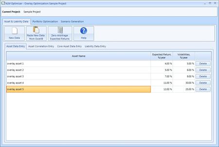 Portfolio Optimization Parameters