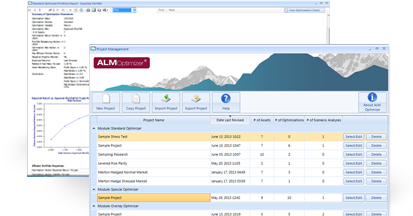 ALM Optimizer Allocation Software